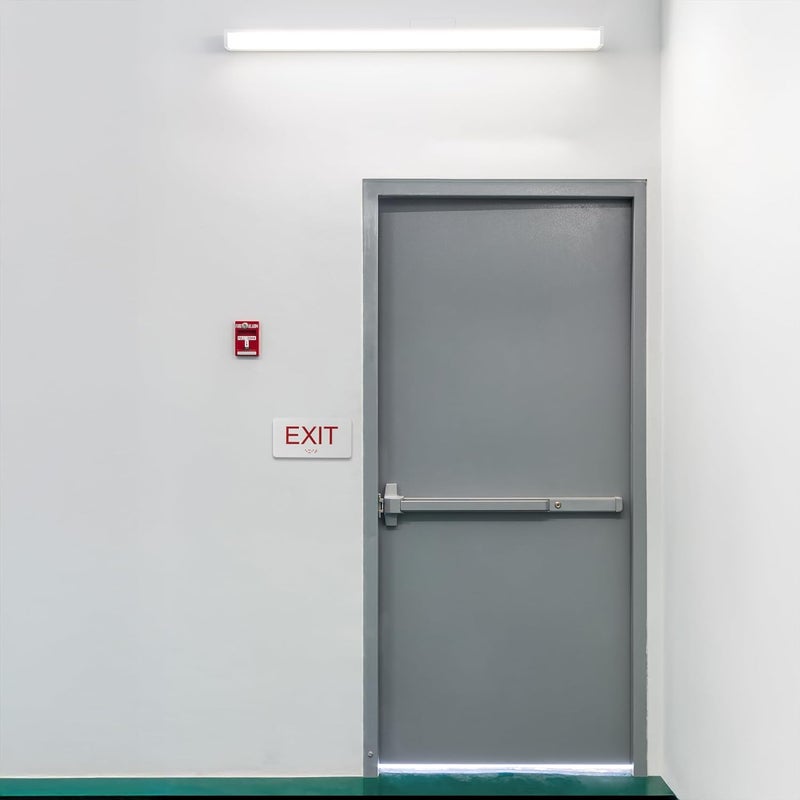 Abudada Exit Sign - 1Pk ADA Compliant Exit Signs With Braille and Raised Letters for Business, Emergency Exit Sign for Office Restroom Indoor Outdoor,Easy Installation-Horizontal (3 * 6 In) - Image 5